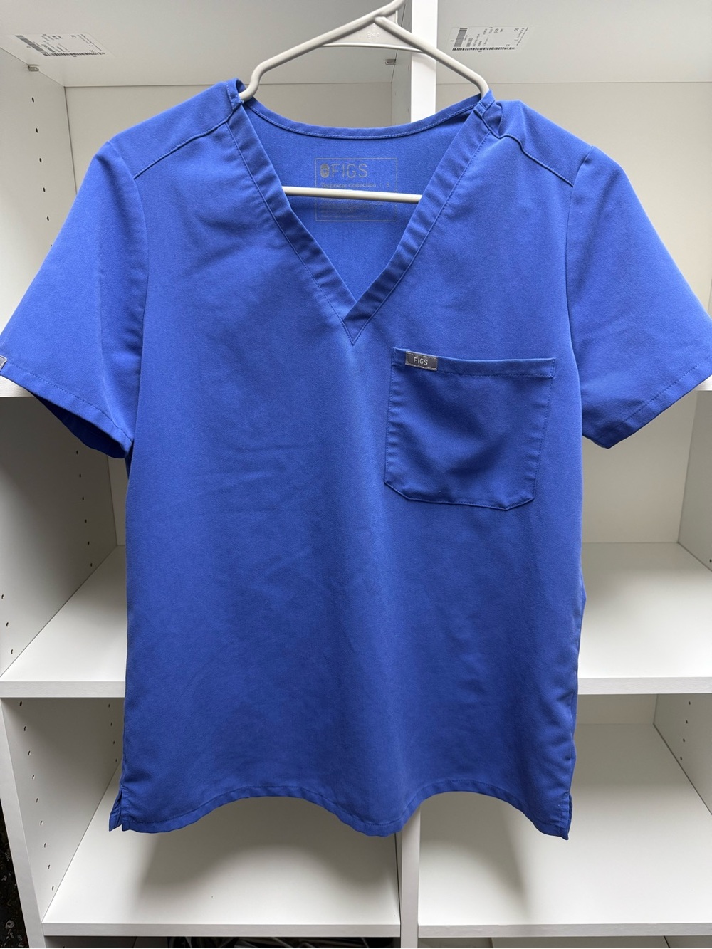 Figs Denim blue Catarina scrub top
